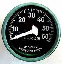 Speedometer 60 Mph For Willys Mb Gpw CJ2A, CJ3A &amp; CJ3B Jeep Ford Cj Green Olive - £29.72 GBP