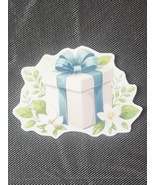 Elegant Floral Gift Box Sticker - $1.65