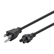 Monoprice 7688 GROUNDED AC POWER CORD 18AWG_ 6FT BLACK - £21.70 GBP