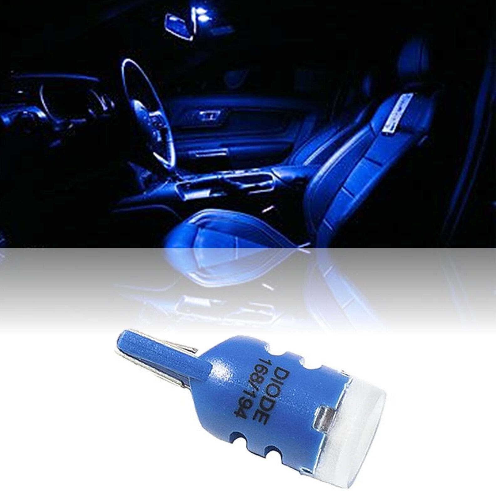 Blue 168 920 194 2825 T10 5-SMD LED Bulbs Parking City License Lights Si... - $5.95