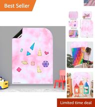 Magnetic Tile Wall Decal, Magnetic Multifunctional Pastel Pink Wall Deca... - $102.46