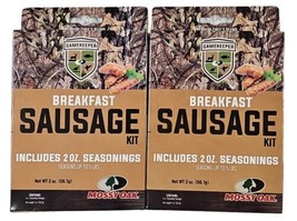 Mossy Oak GameKeepers Breakfast Sausage Seasoning Kit Lot of 2 New - £13.31 GBP