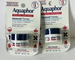 2 X Aquaphor Healing Ointment, Advanced Therapy - .25oz./7 g - Exp 09/2025 - £9.26 GBP