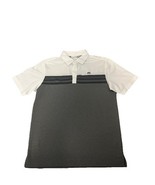 Travis Mathew Two Tone White Grey Knit Polo Shirt Mens Small Horizontal ... - $342.65 MXN