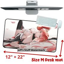 Waifu Changli Wuthering Waves Desk Mat Anime Manga Med. Game Keyboard Mo... - $21.99