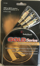 NEW SEALED Radio Shack Component Video Cable Gold Series 24K Plated 6&#39; Shielded - £6.07 GBP