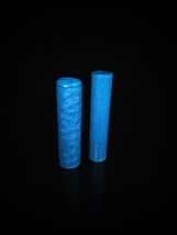 Brizard Blue Ostrich cigar tube holder NIB image 9