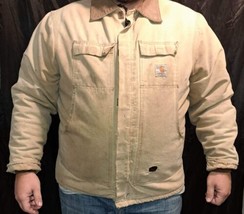 Vintage Carhartt Work Jacket Mens 3XL Corduroy Collar Grunge Distressed USA - £36.82 GBP