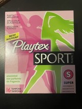 Playtex Sport Tampons Super Absorbency 16 Count Unscented Plastic - $14.99