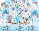 Baby Shower Party Decorations 121 Pieces Elephant Party Supplies Include... - £43.10 GBP