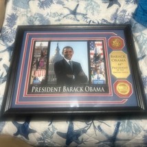 Barack Obama 44th President Photo Collage with Collector&#39;s Coins &amp; Plaque - £22.93 GBP