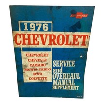 1976 Chevrolet Passenger Cars Service And Overhaul Manual Supplement - $12.38