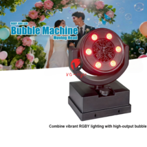 RGB Y 4in1 LED Moving Head Bubble Machine with DMX Remote Stage Effect b... - $305.73