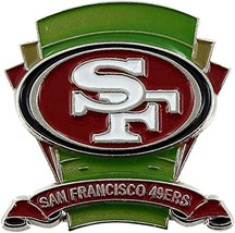 Aminco NFL San Francisco 49ers Football Logo Field Pin Green, 2.5 NWT - £3.18 GBP