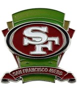 Aminco NFL San Francisco 49ers Football Logo Field Pin Green, 2.5 NWT - $3.99