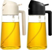 2Pcs Olive Oil Dispenser, 2 in 1 Oil Sprayer for Cooking, - £16.70 GBP