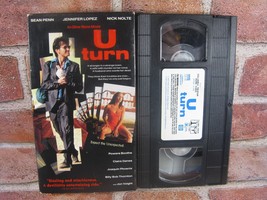 U-Turn (VHS 1998) Sean Penn Jennifer Lopez Oliver Stone Ex Blockbuster - £7.57 GBP