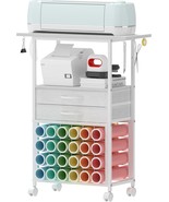 Organizer and Storage Stand Compatible with Cricut Machines Rolling Stor... - $96.41 CAD