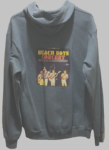 The Beach Boys Concert Album Cover Surfer Rock Roll Gray Full Zip Hoodie M - $15.48