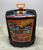 Hot Wheels Rollin&#39; 100-Car Case Rolling Storage Case with Retractable Handle - £23.97 GBP