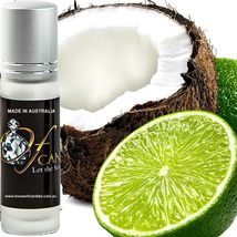 Coconut & Lime Premium Scented Roll On Perfume Fragrance Oil Hand Crafted Vegan - $13.00+