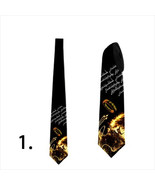 Men necktie with Lord of the rings print tie with original and customize... - £24.38 GBP