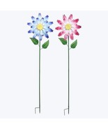 Metal Flower Garden Stake Wind Spinner 59 inch - $89.88