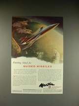 1951 Martin Aircraft B-61 Matador Ad - Guided Missiles - £14.53 GBP
