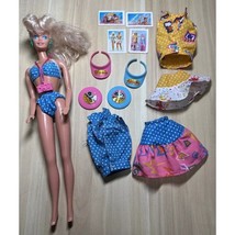 Vintage 1987 California Dream Barbie #4442 Blonde Hair Mattel Outfit Accessories - $28.98