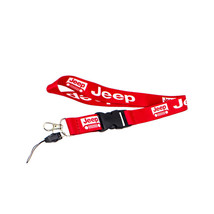 BRAND NEW JEEP Car Keychain Tag Rings Keychain JDM Drift Lanyard Red - $10.00