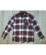 The Vermont Flannel Co Shirt Men&#39;s Large Red White Green Plaid Button Up... - $521.85 MXN