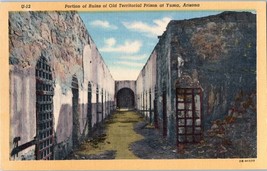 Portion of Ruins of Old Territorial Prison at Yuma Arizona Postcard - £4.12 GBP