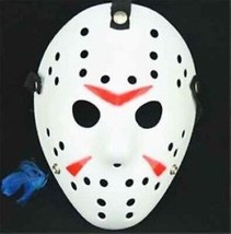 Jason Voorhees White and Red Mask - Dress Up - Halloween - Cosplay - You... - £6.99 GBP