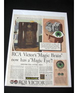 Vintage RCA Victor Magic Brain Radio Color Advertisement - 1936 RCA Radi... - £10.26 GBP