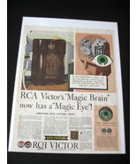 Vintage RCA Victor Magic Brain Radio Color Advertisement - 1936 RCA Radi... - $12.99
