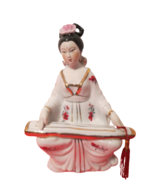 Vtg Fine Porcelain Japanese Geisha Girl Playing Koto Instrument Figurine... - $24.75