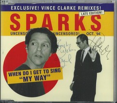 SPARKS - WHEN DO I GET TO SING MY WAY 1994 EU LATE ED. CD &quot;AUTOGRAPHED /... - £199.09 GBP