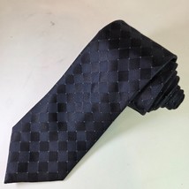 Calvin Klein Mens Tie Black 57&quot; 100% Silk - $11.99