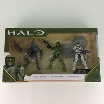 Halo Infinite Action Figure Set Jackal Sniper Master Chief Spartan MK VII SEALED - £34.95 GBP