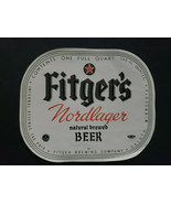 1970s Fitger&#39;s Nordlager Beer Bottle Label Duluth Minn - 1 Quart - NOS (... - £10.25 GBP