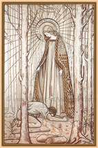 Virgin Most Merciful – Virgo Clemens – Embroidery Print – Vintage Catholic Art P - $14.95+