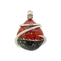 Stones Desire Ocean Jasper Stone Pendant Necklace (22&quot;) Red - £120.38 GBP