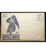 vntg ST LOUIS ZOOLOGICAL GARDENS SHOW series post card packet sepia blue... - £4.08 GBP