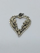 Vintage Sterling Silver 925 Black Hills Heart Charm Pendant - £11.72 GBP