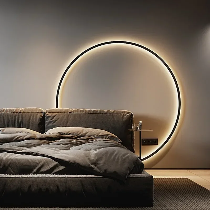 Modern Decor LED Wall Lamp  For Bedroom Living Room Home Nordic Design Round - £65.09 GBP+