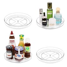 4 Pack Lazy Susan Organizer, 9 Inch Clear Lazy Susan Turntable For Cabinet, Bpa- - £27.14 GBP