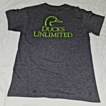 Ducks Unlimited Tee tshirt Men&#39;s Size Medium Dark Gray duckhead mallard grey M - £6.30 GBP
