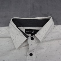 Beverly Hills Polo Club Shirt Mens L White Short Sleeve Collar Pocket Button Up - £17.89 GBP
