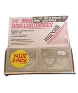 NOS Maxell DC-2120 1/4” 2-Pack Mini Data Cartridge Tapes QIC 80 Formatted - €6,74 EUR