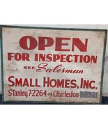 Wonderful Vintage Open For Inspection Advertising Sign - GREAT VINTAGE SIGN - £38.93 GBP